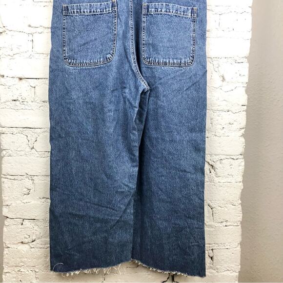 Vintage 90’s No Boundaries Raw Hem Denim Jean Overalls - Picture 6 of 7